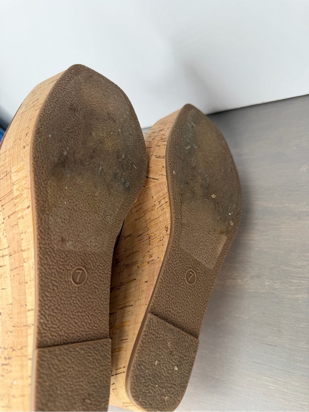 Corkys Pink‎ and Cream Striped Cork Wedge Slides - Picture 8 of 8